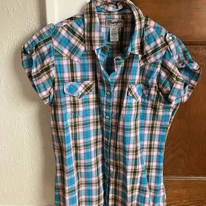Wrangler women’s short sleeve snap western shirt